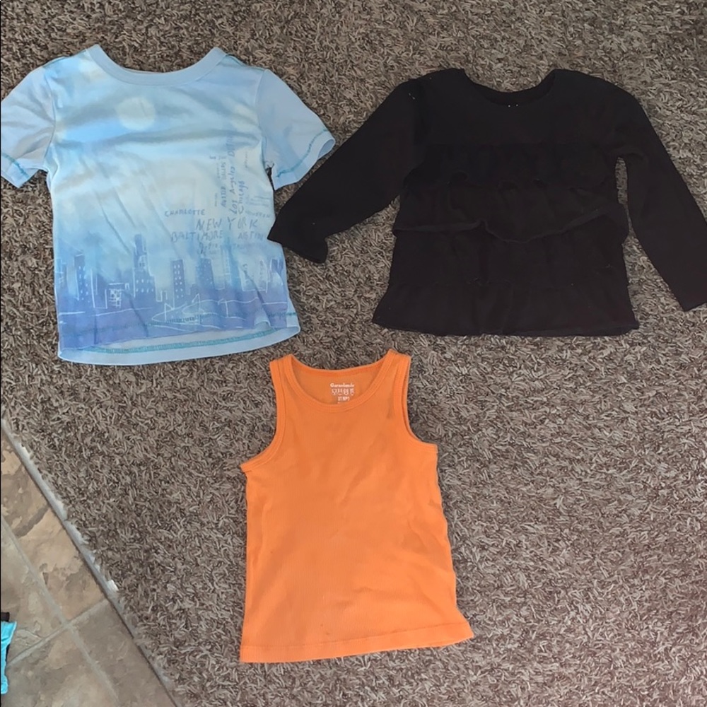 Girls size 3T tops